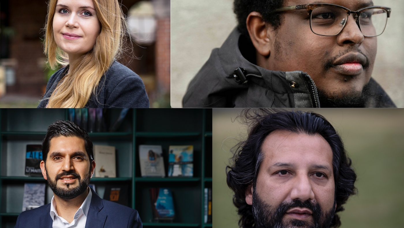 Linda Noor, Mohamed Abdi, Usman Rana og Kadafi Zaman. 