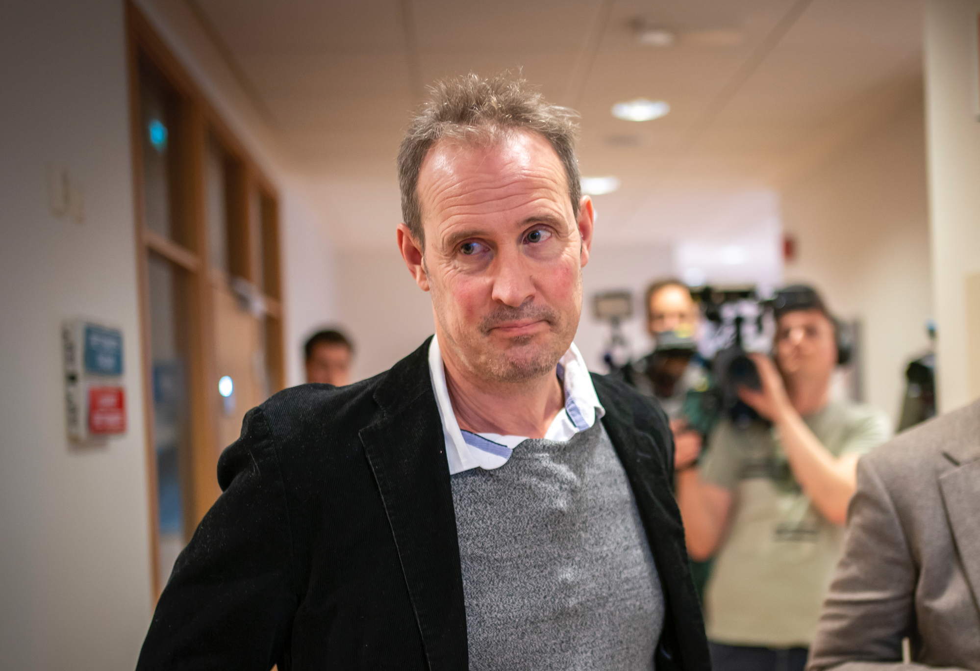 Forfatter Bjørn Olav Jahr er tildelt Fritt Ords Honnør. Bildet er fra retten i Haugesund 