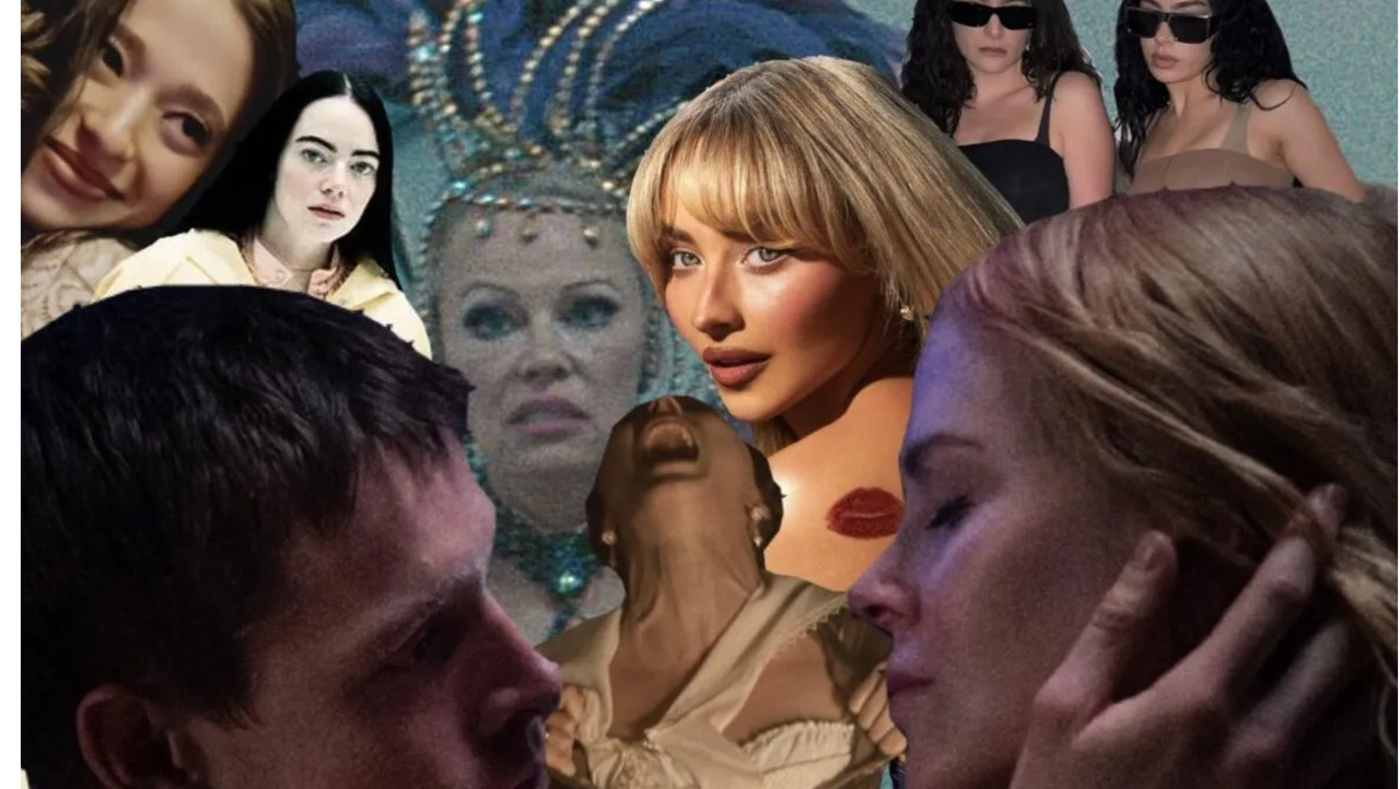 Collage med ansikter 