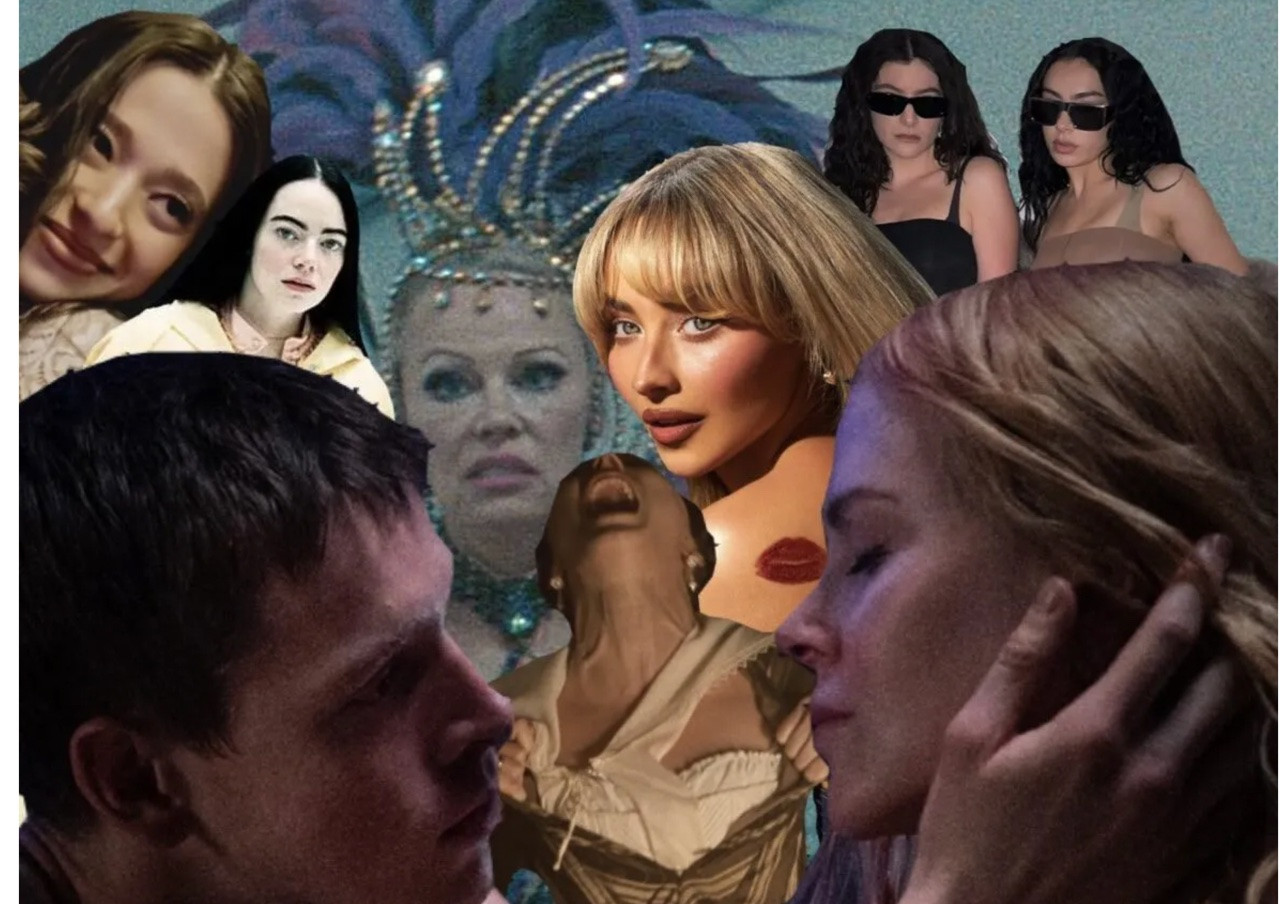 Collage med ansikter 