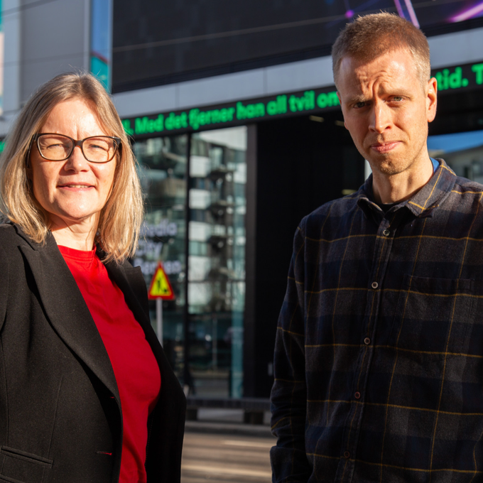 
Fredrik Bjerknes og Kristine Holmelid 