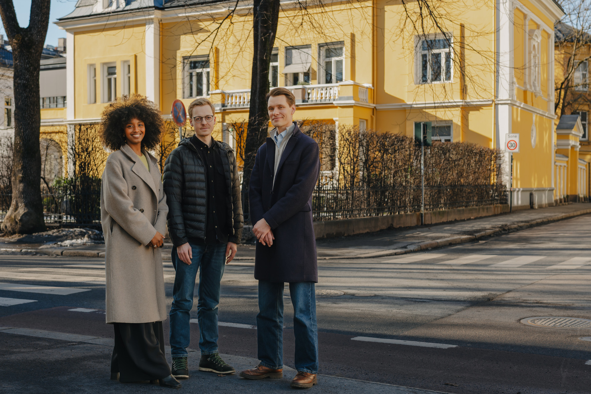 Ammal Ahmed Haj Mohamed, Ståle Grut og Tellef Solbakk Raabe