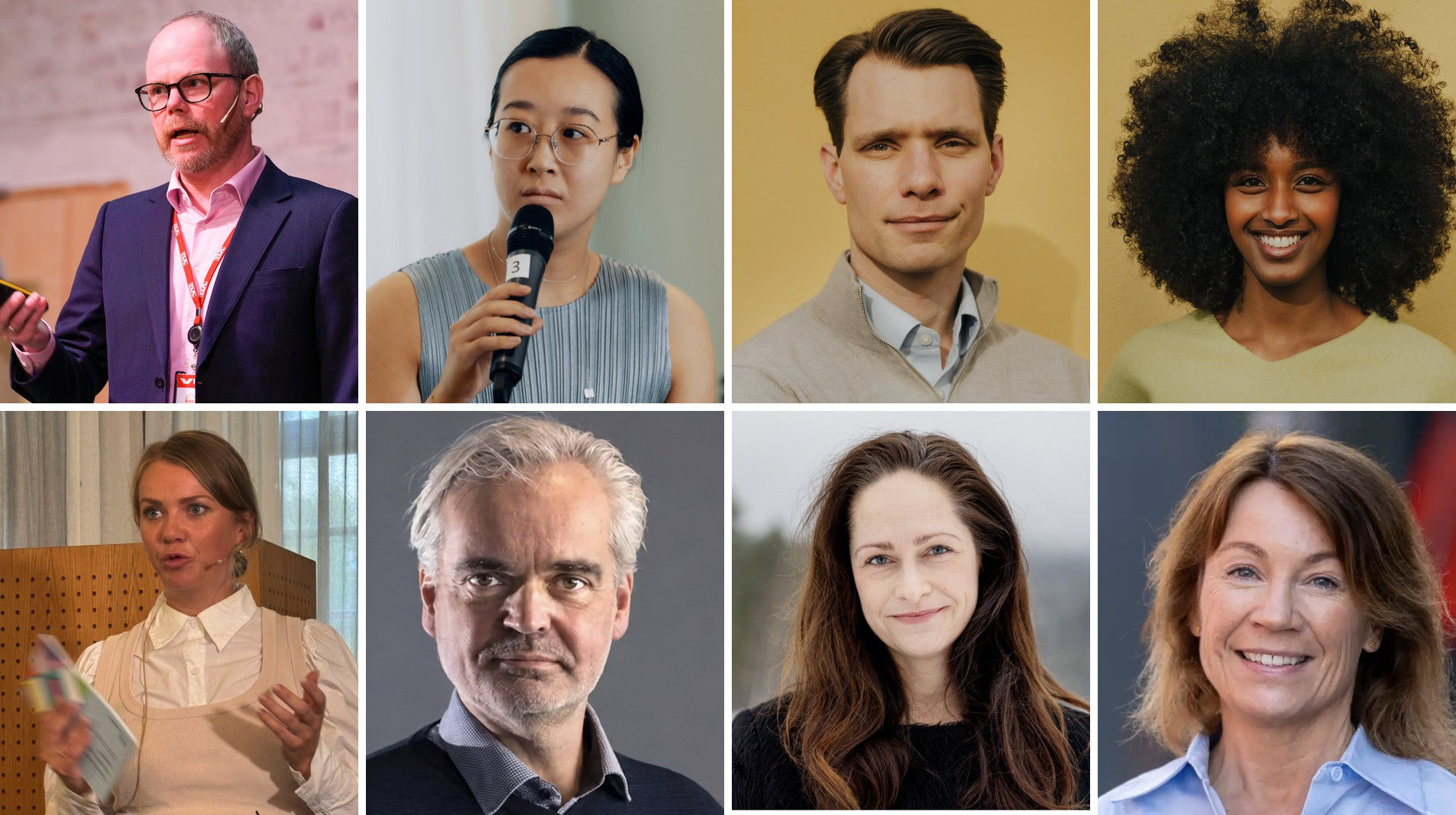 Gard Steiro, Xueqi Pang, Tellef Raabe, Ammal Ahmed Haj Mohamed, Guro Lindebjerg , Eivind Ljøstad, Janne Johannessen og Kjersti Sortland. 