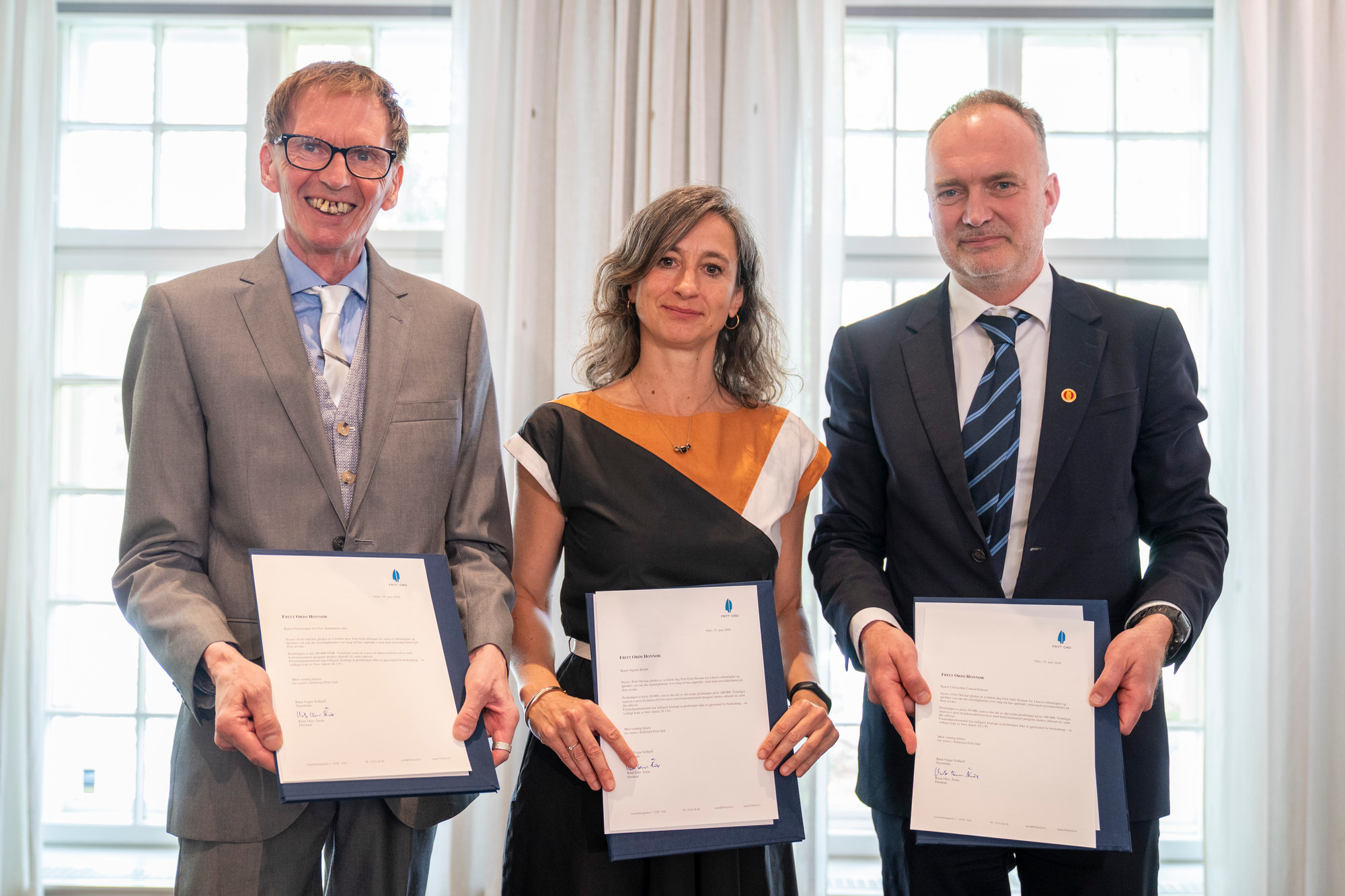 Rune Halseth, Ingunn Ikdahl og Christoffer Conrad Eriksen. Foto: Håkon Mosvold Larsen/ NTB