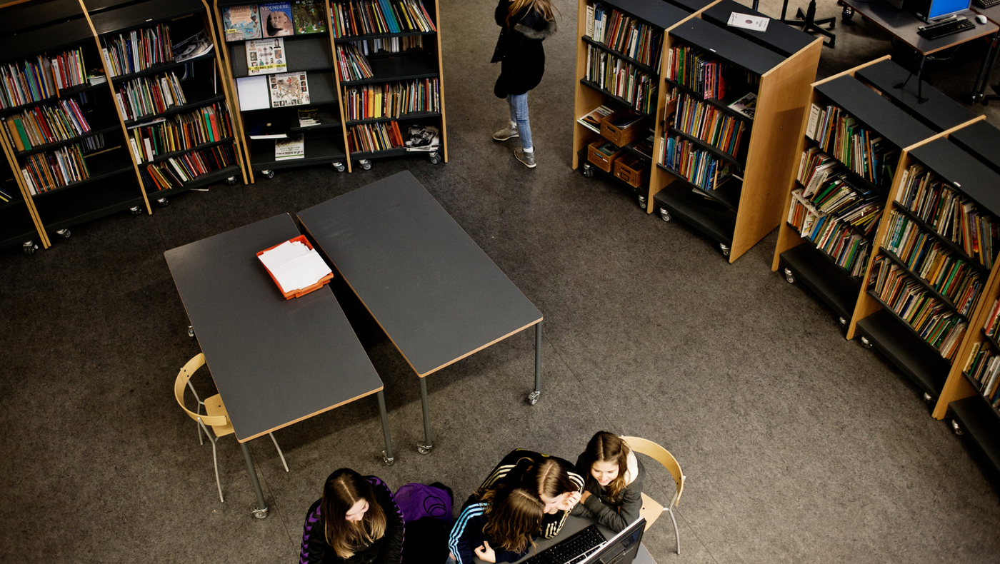 Skolebibliotek. 