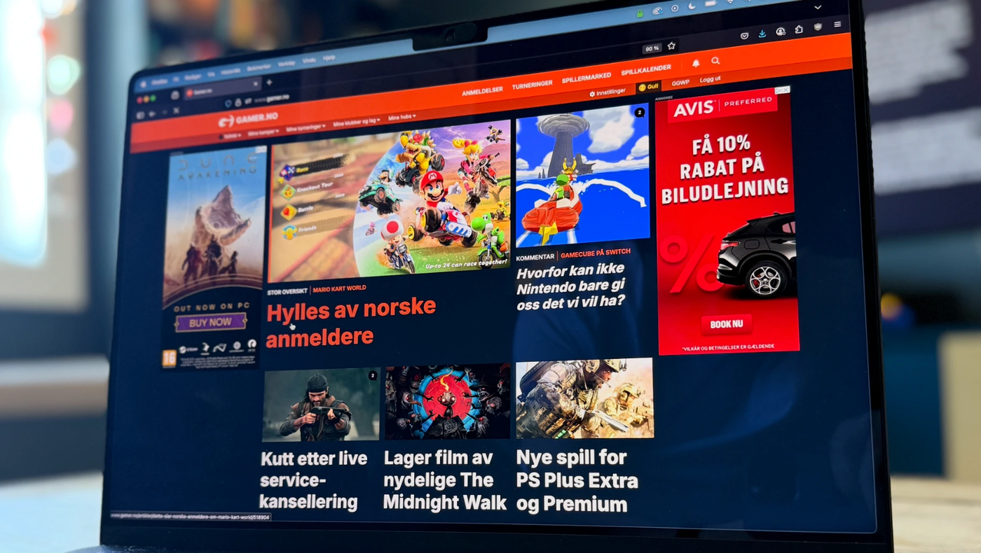 Dataspillnettavisen Gamer.no. 